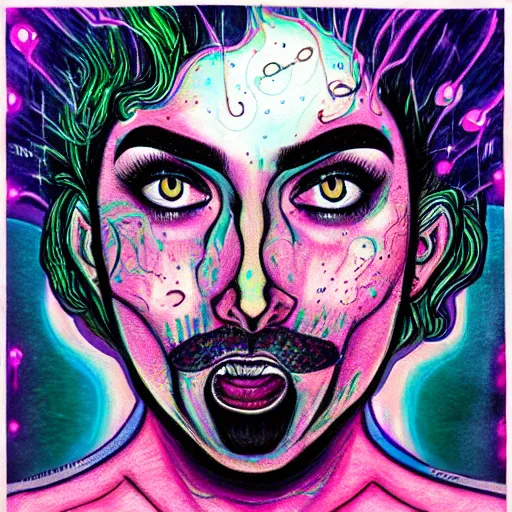 Image similar to a powerful psychic man emitting psychic powers, by harumi hironaka,