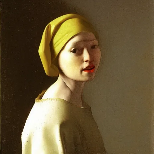 Image similar to portrait of anna maja henriksson by vermeer