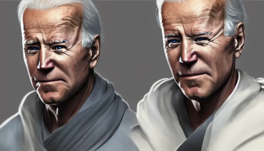 Image similar to joe biden is obi - wan kenobi, hyperdetailed, artstation, cgsociety, 8 k