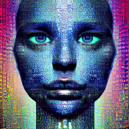 Image similar to < art masterpiece jaw - dropping very - deep created - by ='artificial intelligence'style ='all human expert artists combined'> origin of self < / art >