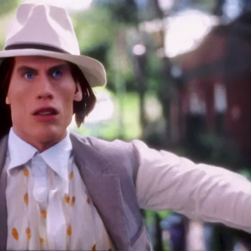 Image similar to Live Action Still of Jerma in Benny and Joon, real life, hyperrealistic, ultra realistic, realistic, highly detailed, epic, HD quality, 8k resolution, body and headshot, film still