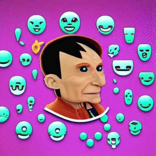 Image similar to a ferengi in emoji form