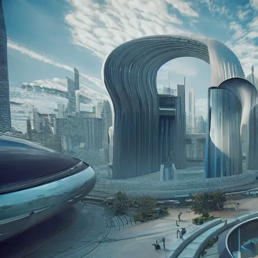Prompt: octane render, industrial light and magic and weta digit, sharp professional photo inside a high - end luxurious solarpunk beautiful utopian futuristic chicago worlds fair, ultradetailed, photorealistic