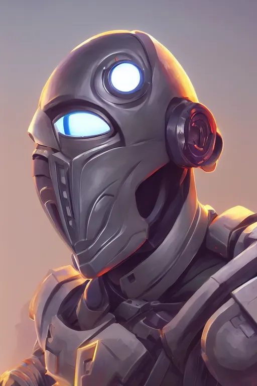 Image similar to epic mask helmet robot ninja portrait stylized as fornite style game design fanart by concept artist gervasio canda, behance hd by jesper ejsing, by rhads, makoto shinkai and lois van baarle, ilya kuvshinov, rossdraws global illumination radiating a glowing aura global illumination ray tracing hdr render in unreal engine 5