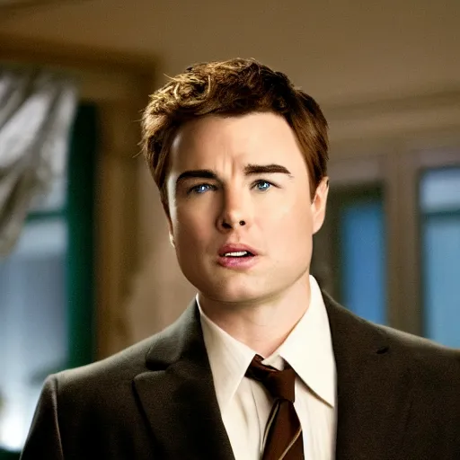Prompt: A still of Seth MacFarlane as Carlisle Cullen in Twilight (2008), gold-colored irises