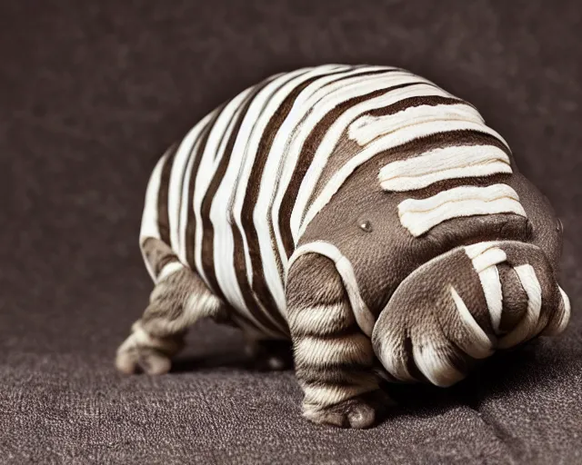 Prompt: tabby tardigrades, tardigrades with tabby stripes, striped pet tardigrades, award - winning pet photography, dynamic lighting, ultra detailed