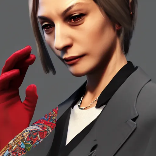 Prompt: Emma Bonino in Yakuza videogame, artwork 8k, trending on artstation