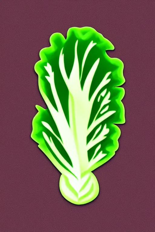 Prompt: cabbage logo in emoji style