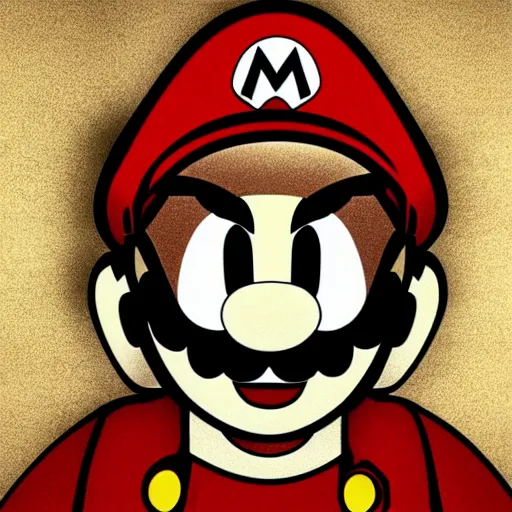 Prompt: mario listening to the ipod, iphone wallpaper