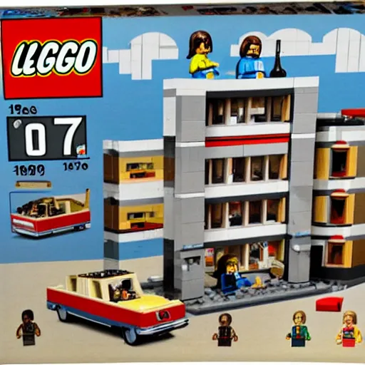 Image similar to 1 9 7 6 apple garage lego set with steve jobs and steve wozniak