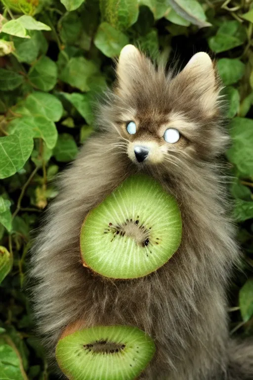 Image similar to furry kiwi monster