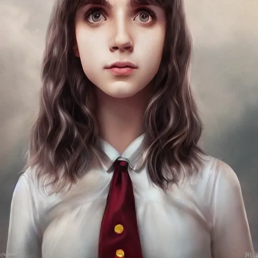 Prompt: 2 5 year old hermione granger, professionally retouched, realistic, smooth face, perfect eyes, symmetrical, full body shot, wide angle, sharp focus, 8 k high definition, insanely detailed, intricate, elegant, art by artgerm