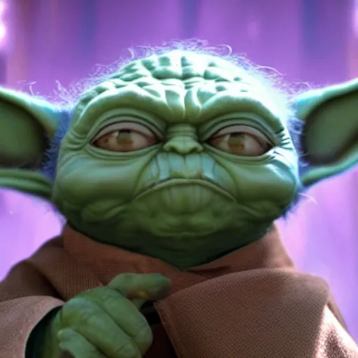 Image similar to furious angry evil big huge yoda