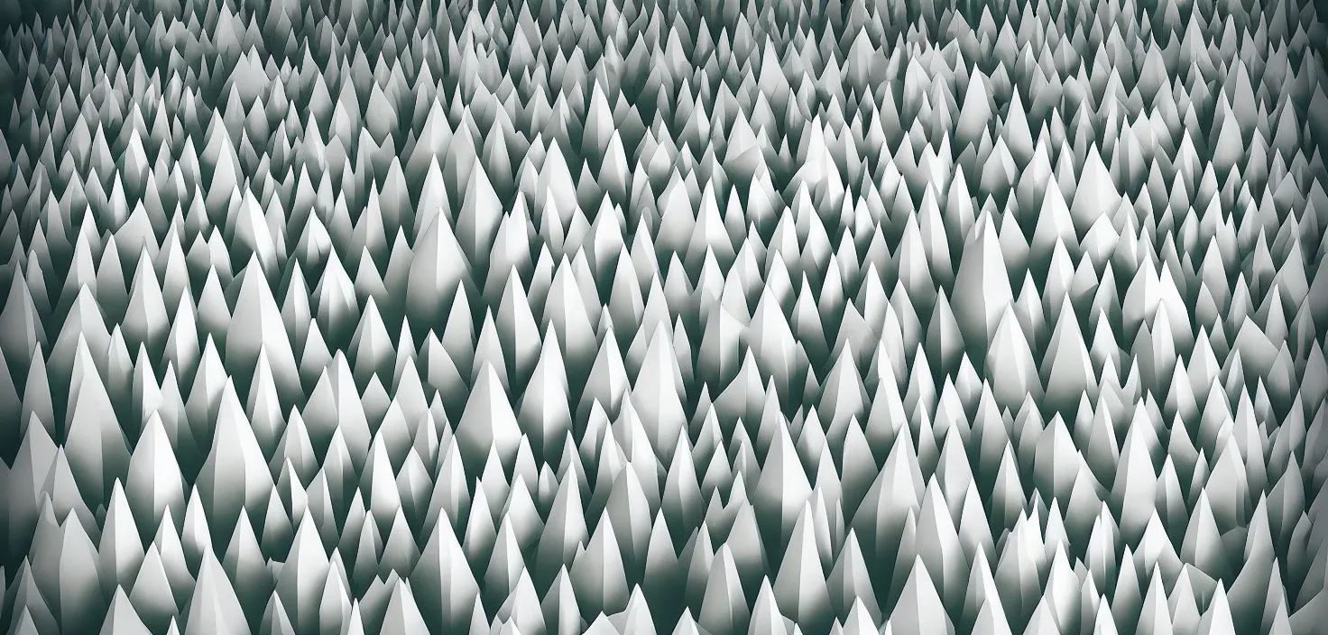 Image similar to origami forest by charlie davis behance