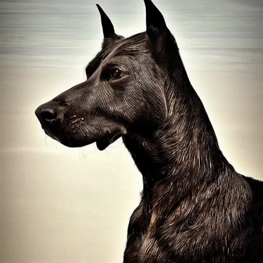 Image similar to a muscly kelpie