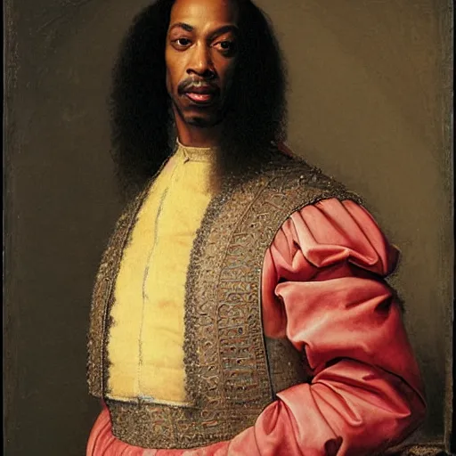 Image similar to renaissance portrait of Rick James, masterpiece by Eugene de Blaas