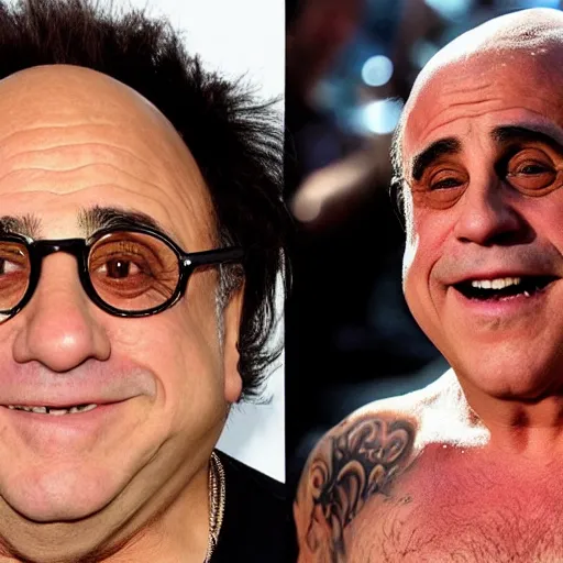 Prompt: danny devito as anthony kiedis