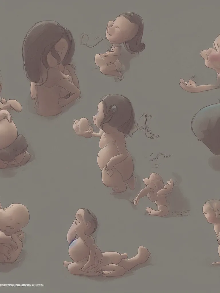 Prompt: pregnancy by disney concept artists, blunt borders, rule of thirds