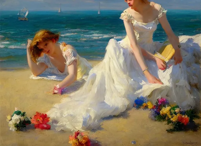 Image similar to sunny spring day at the beach by vladimir volegov and alexander averin and delphin enjolras and daniel f. gerhartz