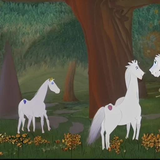 Prompt: a Hungarian Fairy tale, by Marcel Jankowicz, screenshot, animation movie, Janos Vitez, the white mare