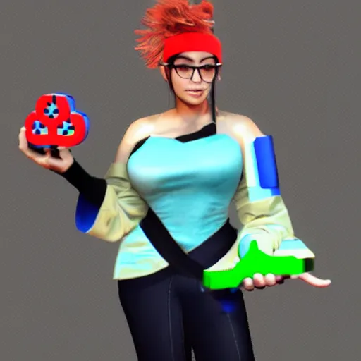 Image similar to woman in gamecube outfit