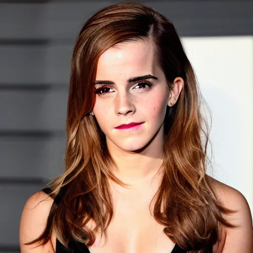 Image similar to Emma Watson with Kim Kardashian's features