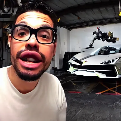 Tai Lopez in a garage, pointing to a huge Lamborghini | Stable ...