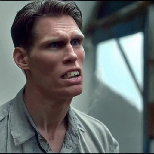 Prompt: Live Action Still of Jerma in The Shawshank Redemption, real life, hyperrealistic, ultra realistic, realistic, highly detailed, epic, HD quality, 8k resolution, body and headshot, film still