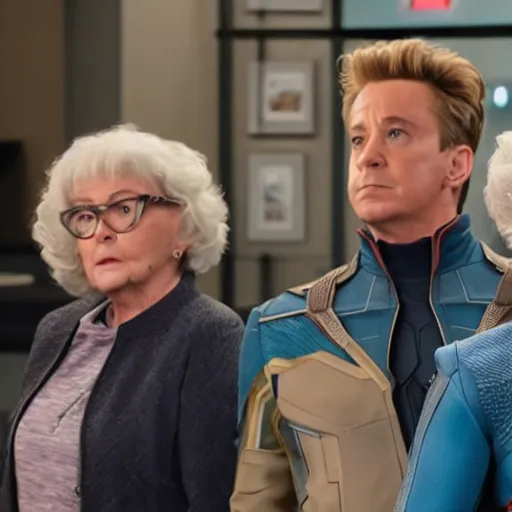 Image similar to Avengers Endgame (2019) played by the the Golden Girls