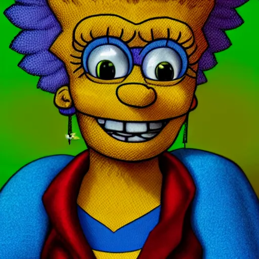Image similar to stunning award winning hyperrealistic hdr 8 k highly detailed portrait photo of lisa simpson as a real human