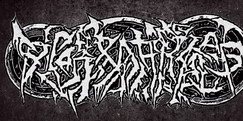 Image similar to 90s old school death metal band logo