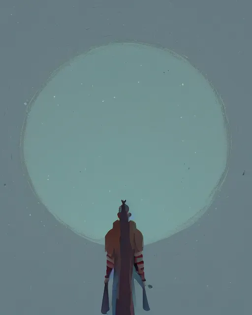 Image similar to a druid standing in a circle at the beginning of the world by james gilleard