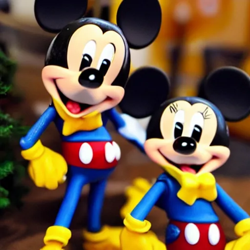 Image similar to cursed mickey mouse toy soldiers