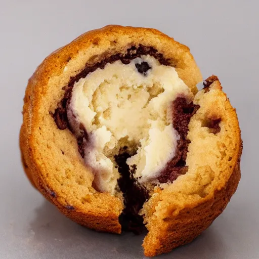 Prompt: sinkhole inside of planetsized muffin, 5 5 mm