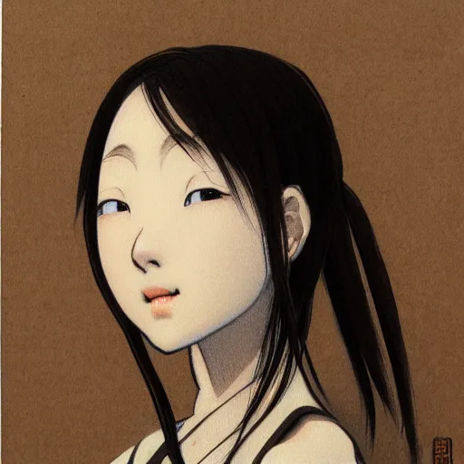 Image similar to young girl by samura hiroaki, detailed