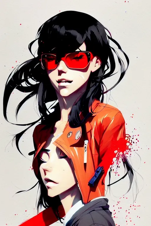 Image similar to a ultradetailed beautiful panting of a stylish girl in a gangsta clothing, by conrad roset, greg rutkowski and makoto shinkai, trending on artstation