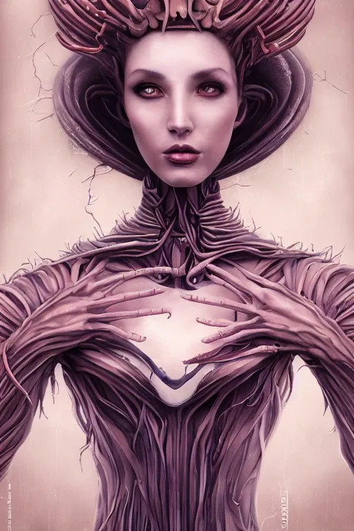 Image similar to portrait of an elegant alien spider queen, long legs, many legs, spindly legs, full body character concept art, by artgerm, tom bagshaw, gerald brom, vaporwave colors, lo - fi colors, vaporwave, lo - fi, moody vibe, goth vibe, 4 k, hd,