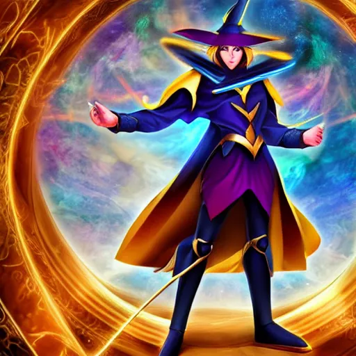 Prompt: beautiful dark magician, full body, mystical, ultra detailed, 4 k