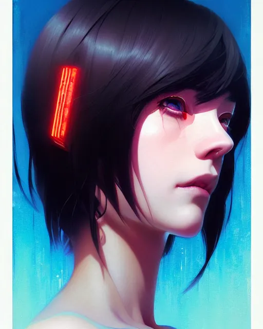 Image similar to dead inside!!!, fine - face, audrey plaza, realistic shaded perfect face, fine details. anime. realistic shaded lighting poster by ilya kuvshinov katsuhiro otomo ghost - in - the - shell, magali villeneuve, artgerm, jeremy lipkin and michael garmash and rob rey