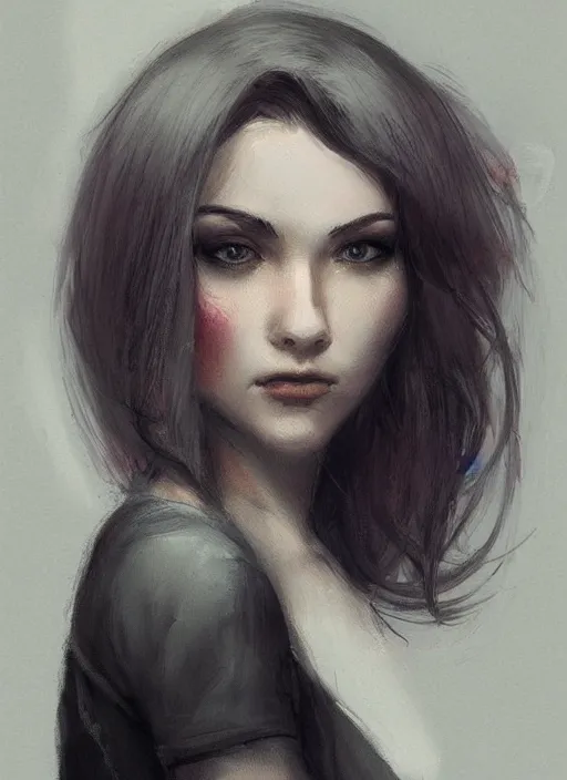 Prompt: beauty woman, trending on artstation, 30mm, by Bowater Charlie