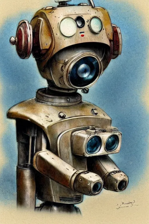 Image similar to (((((1950s robot tv dog . muted colors.))))) by Jean-Baptiste Monge !!!!!!!!!!!!!!!!!!!!!!!!!!!!!!