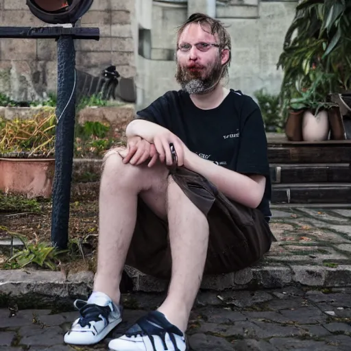 Prompt: Photo of ksj, a frequent user of the #/g/punk IRC channel from Denmark, 8K, photography