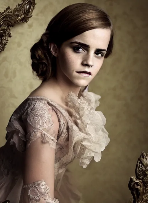 Image similar to Emma Watson for Victorian Secret as pixar character, perfect face, full length shot, XF IQ4, 150MP, 50mm, f/1.4, ISO 200, 1/160s, natural light, Adobe Photoshop, Adobe Lightroom, DxO Photolab, rule of thirds, symmetrical balance, depth layering, polarizing filter, Sense of Depth, AI enhanced