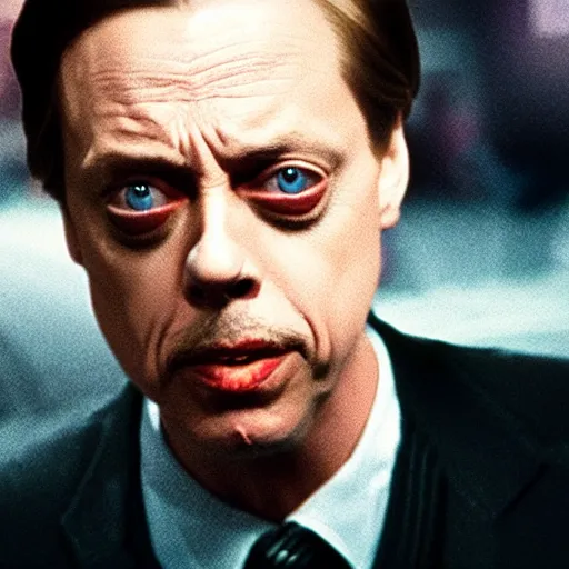 Image similar to film still of steve buscemi in Batman, 4k