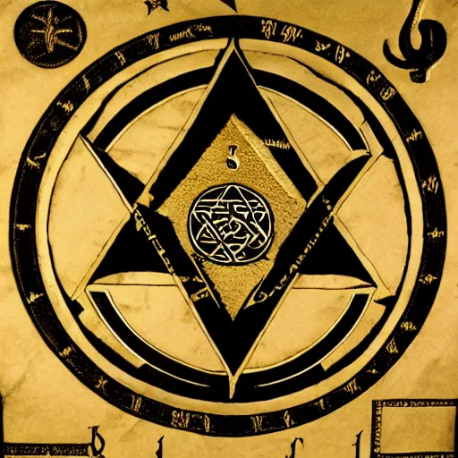 Prompt: Esoteric ritual Golden Dawn 33rd degree geotic lesser key of Solomon summoning highly detailed studio photograph