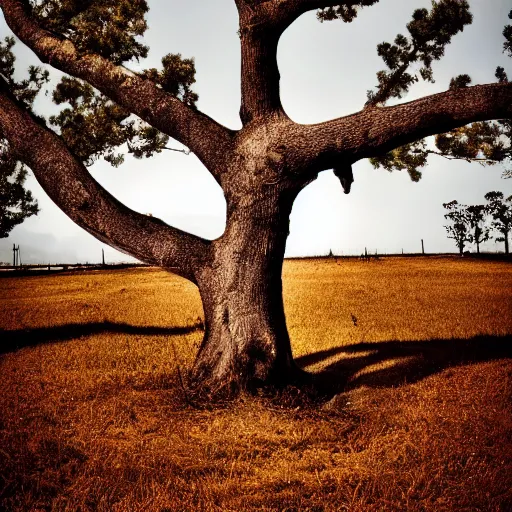 Prompt: a fine art photography of a tree