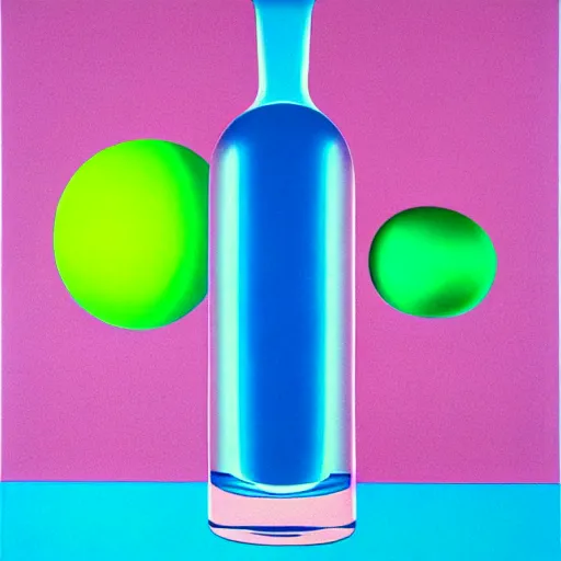 Image similar to vodka bottle by shusei nagaoka, kaws, david rudnick, airbrush on canvas, pastell colours, cell shaded, 8 k