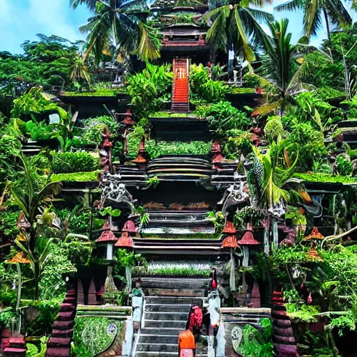 Image similar to futuristic bali island, perfect faces