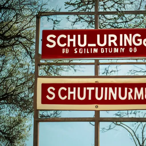 Prompt: photograph of a city sign that reads : schulenburg
