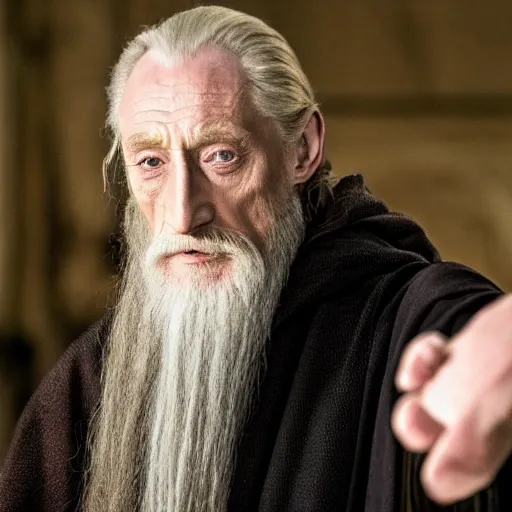 Image similar to charles dance as gandalf